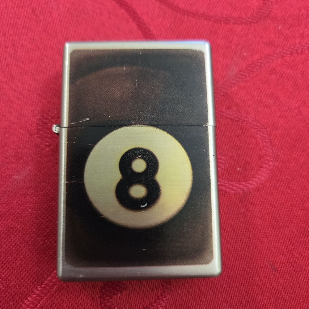 Patriotic Flag & 8-Ball Brushed Metal Lighters - Picture 4 of 16
